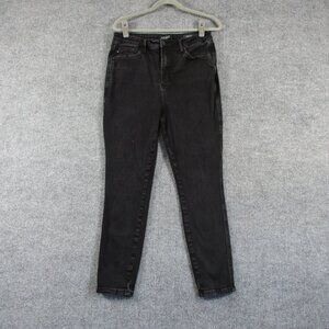 Judy Blue Jeans Women 32 Black High Rise Skinny Fit Stretch Denim Preppy 31x29